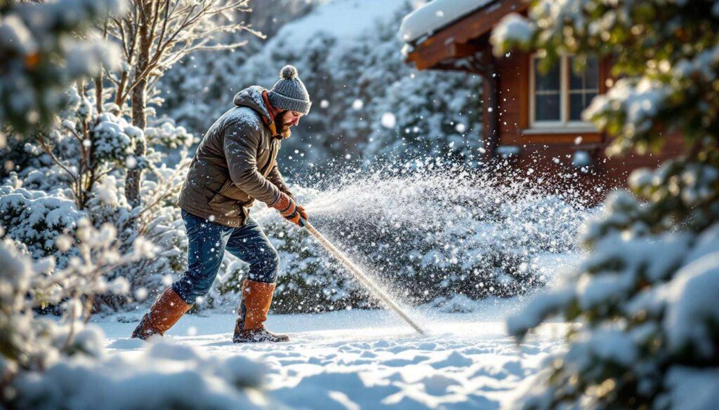 Gärtner verrät, wie dieser einfache Seiltrick Schnee in wenigen Minuten räumt