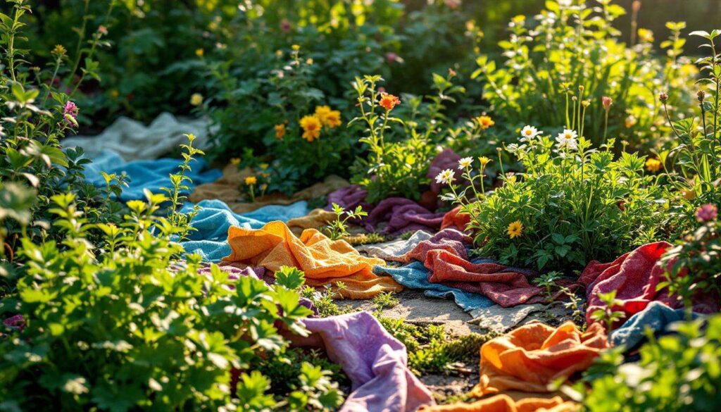 Wie man alte Stoffreste und Lappen sinnvoll im Garten verwenden kann