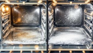 Sanfte Reinigung: Dieser Haushaltstrick entfernt eingebrannte Flecken im Backofen
