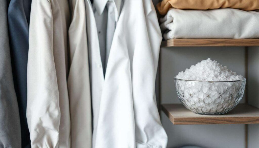 Warum ein Schälchen Salz im Kleiderschrank Feuchtigkeit und Gerüche bindet