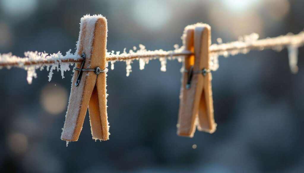 Daran dachten die Alten vor jedem Winter: Die kleine Wäscheklammer, die bei Frost alles verändert