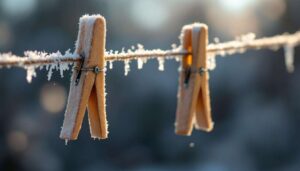 Daran dachten die Alten vor jedem Winter: Die kleine Wäscheklammer, die bei Frost alles verändert