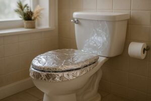 Der Alufolien-Trick für die Toilette: Warum er im Winter besonders gut funktioniert